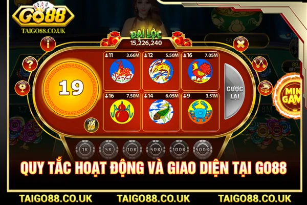 Bầu Cua Tôm Cá GO88: Luật Chơi, Tỷ Lệ Thưởng Chi Tiết 1 Giao diện bầu cua tôm cá sống động