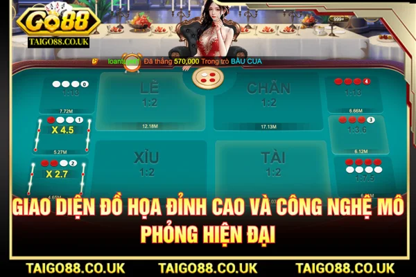 Xóc Đĩa GO88 Và Những Cửa Cược Dễ Hiểu Nhất 1 Giao diện đồ hoạ xóc đĩa GO88 sống động