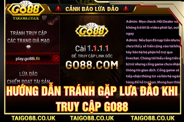 GO88 Lừa Đảo Thật Không? Hướng Dẫn Tránh Web Fake 2 Hướng dẫn tránh gặp trang web gây hiểu lầm GO88 lừa đảo
