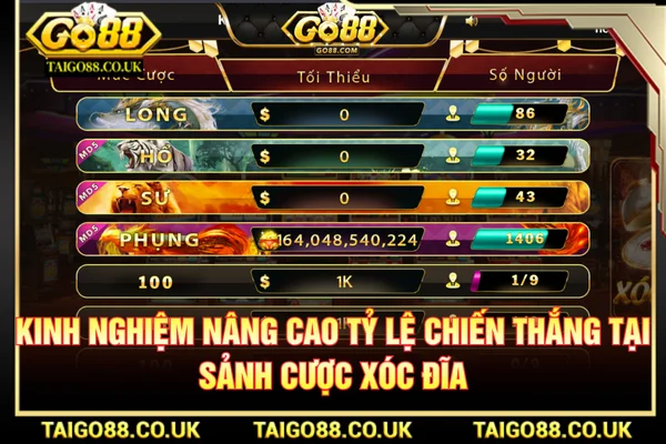 Xóc Đĩa GO88 Và Những Cửa Cược Dễ Hiểu Nhất 3 Kinh nghiệm chơi xóc đĩa GO88 đỉnh cao