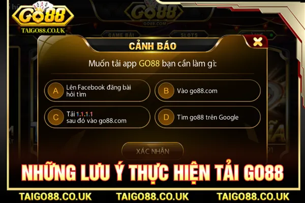 Tải GO88 Miễn Phí Chỉ 1 Phút Trải Nghiệm Game Mượt Mà 3 Nắm rõ các lưu ý để xử lý lỗi giúp tải GO88 dễ dàng