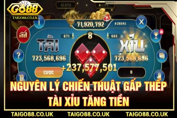 Nguyên lý chiến thuật gấp thếp tài xỉu tăng tiền