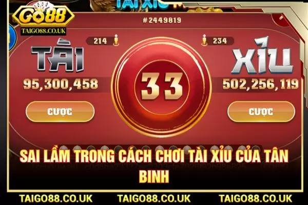 Luật Chơi Và Cách Chơi Tài Xỉu Chi Tiết Nhất Hiện Nay 3 Sai lầm trong cách chơi tài xỉu của tân binh
